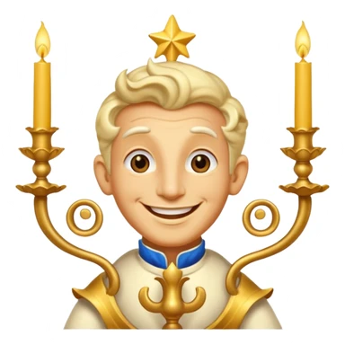 Lumiere with face sticker