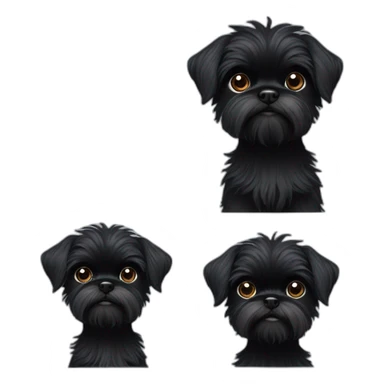 affenpinscher-young-black-man sticker