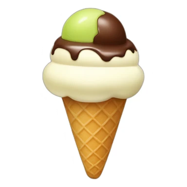 Ice Cream choclate pistachio sticker
