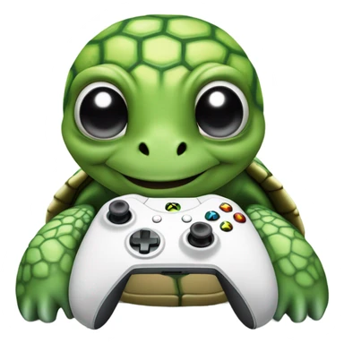 Sea turtle playing Xbox sticker