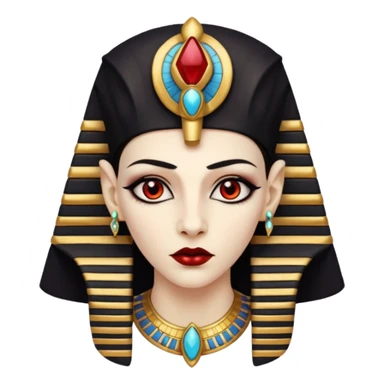 vampire with ancient egypt hat sticker