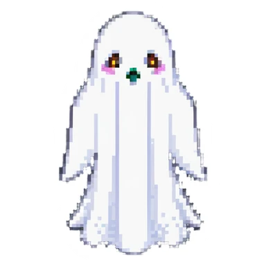 floating ghost sticker