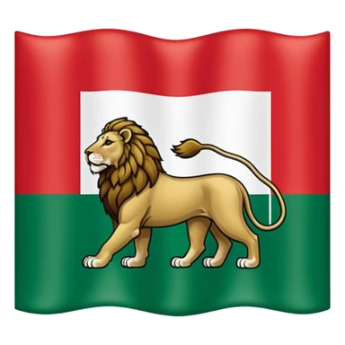 The persian flag with the lion sticker