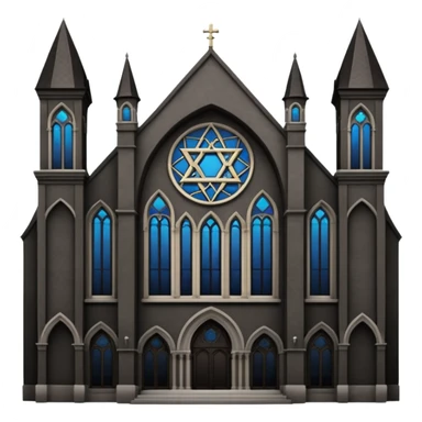 jewish synagogue dark aesthetic gothic architecture sticker