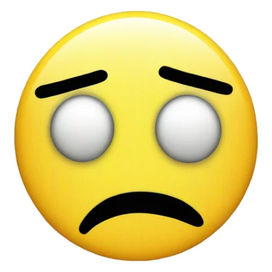 Sad face with glitch  effect  sticker