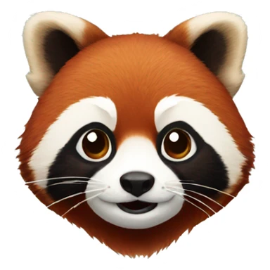 Stating red panda sticker