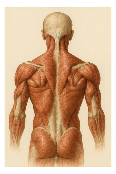 dorso pre tensionato attivo anatomicamente su sfondo isolato sticker