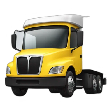 Yellow Tesla cibertruck sticker