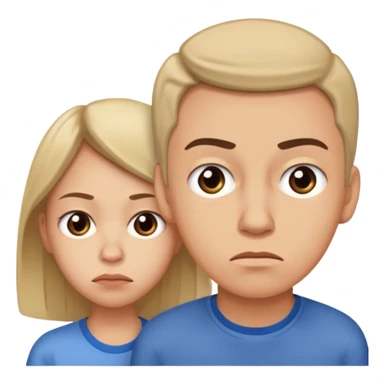  teenager rolling eyes up with parent in the disance behind them. The teenager is showing Indifference - lack of interest, concern, or sympathy - sticker