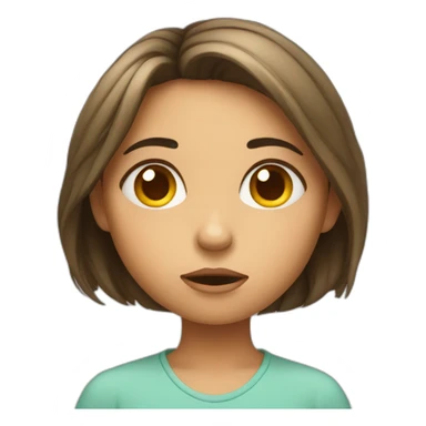 A bored Little girl sticker