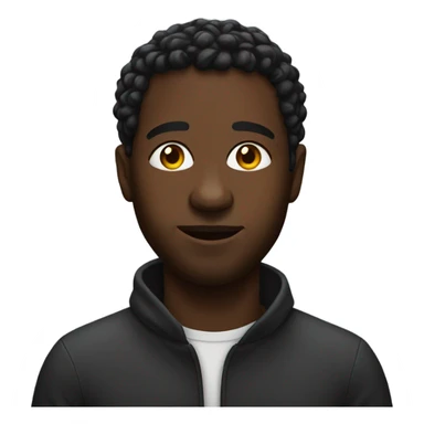 Black man with oil on him sticker