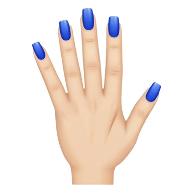one finger blue nail art sticker