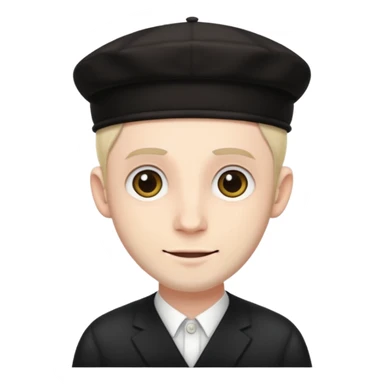 Jewish man with Jewish hat sticker