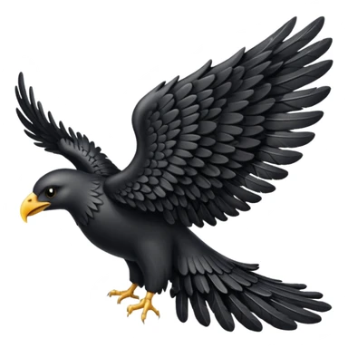 Left black angel wing sticker