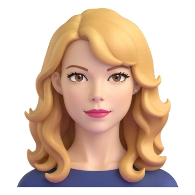 Michelle Monaghan with honey blonde hair, female actress portrait sticker