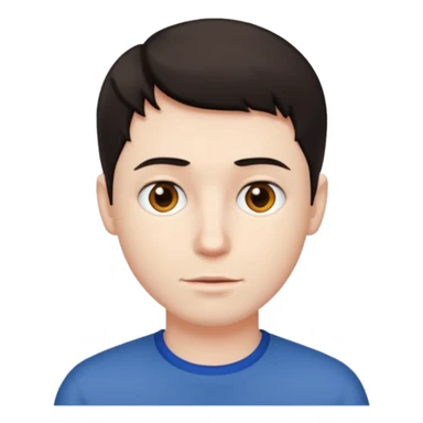 A man with short hair sticker