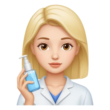 Girl doing skincare sticker