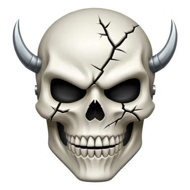 Slaughter to Prevail skull mask sticker