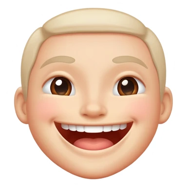 Huge smile blushing a lot  sticker