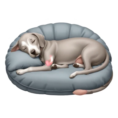 Weimaraner sleeping sticker
