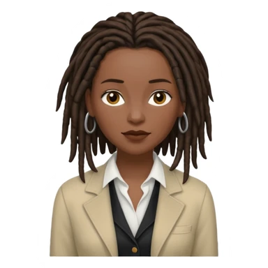 white woman brunette with short hair feminine clothes. And black woman with long dread locks with more masculine clothes sticker