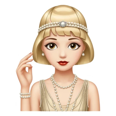 gatsby woman sticker