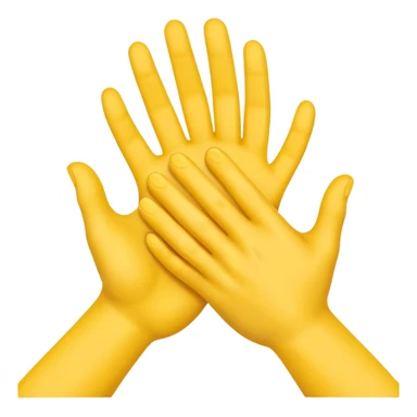 3 yellow hands in a pile about to do make a promise sticker