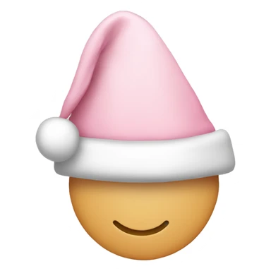 light pink santa hat sticker