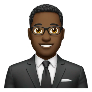 black real estate agent sticker