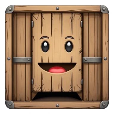 Wooden trap door sticker