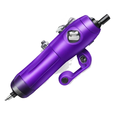 Purple wireless tattoo machine sticker
