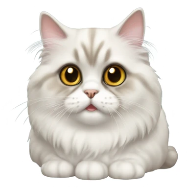 derpy persian munchkin cat sticker