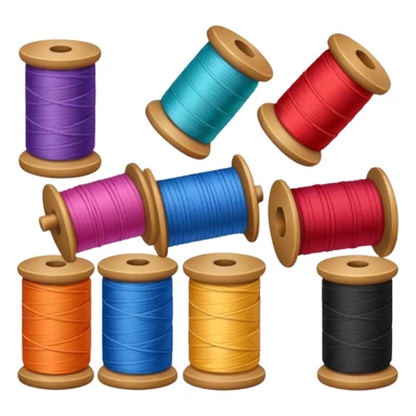 spools of thread sticker