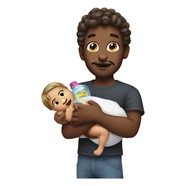 d piddy holding baby oil sticker