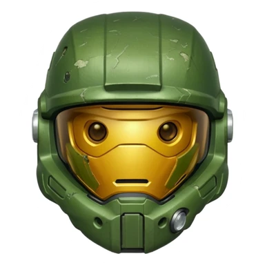 Full-face helmet master chief sticker