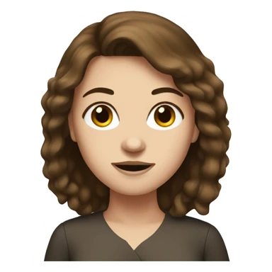 young women with brown hair and white skin in politics sticker