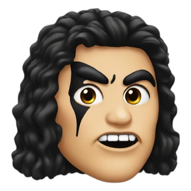 kiss gene simmons make up sticker