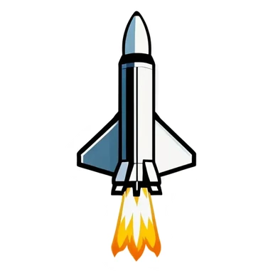 Space X Rakete sticker