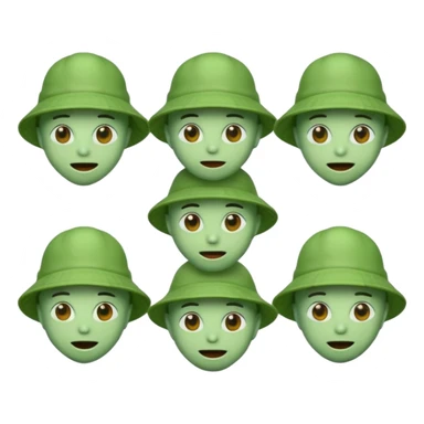 Emojis ovnis type discord avec un bob type jul avec différentes expressions sticker