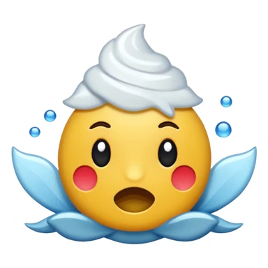 Faça um emoji de um laço branco de iphone sticker