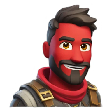 Fortnite chevaleresse rouge sticker