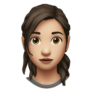 Ellie the last of us red t-shirt sticker