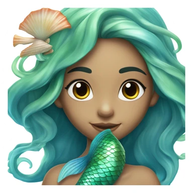 mermaid of the sea sticker