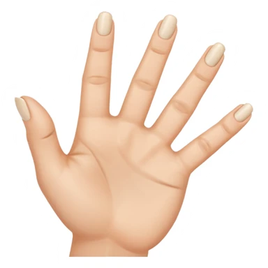 Keyboard background of cartoon woman's hand flicking me off, but has 3 middle fingers and the front of the fingers are facing me and the nail of the finger is located at the top and the knuckle joints. Other 3 fingers and thumb are folded down into fist sticker