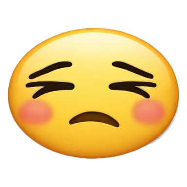 exhausted sad kiss emoji face sticker