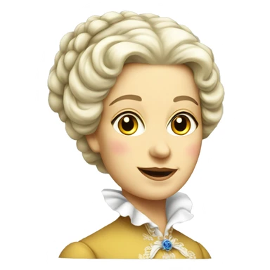 18th century Swiss lady in dress sticker