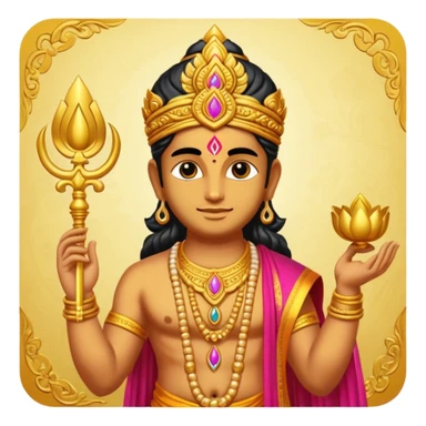 Create god murugan om style  sticker