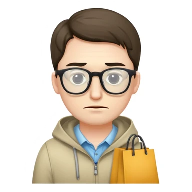 programmer with bags under his eyes sticker