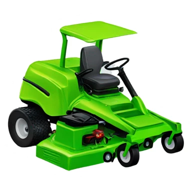 zero turn mower driven by a frog sticker