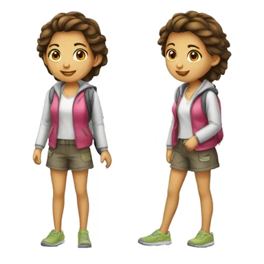 jeune fille etudiante sticker